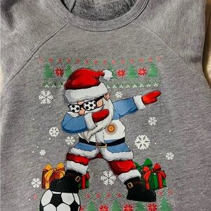 Gray Santa Dabbing Kids Sweatshirt